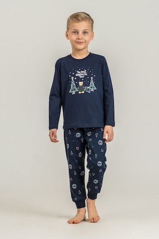 Rolypoly The Most Wonderful Time Baba Oğul Lacivert Uzun Kol Pijama Takım Rp3937-a-v1 Rp3937-a-v1