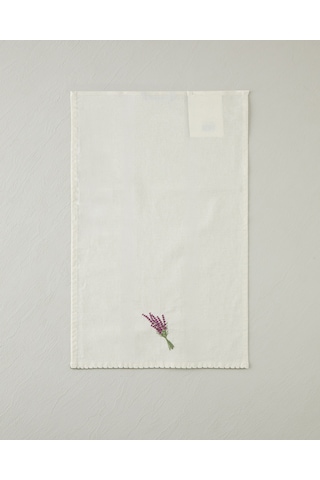 English Home Lavispera Pamuk Polyester Nakışlı Kurulama Bezi 30x50 Cm Mor