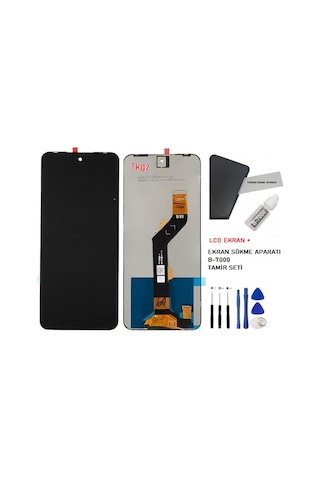 Tkgz Tecno Spark Go 2023 Lcd Ekran Dokunmatik Service Pack Lcd + B-7000 + Tamir Seti