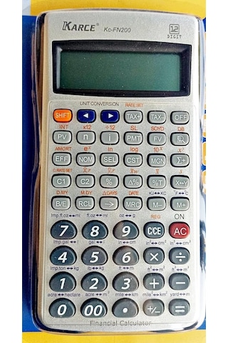 Karce KC-FN200 Finansal Fonksiyonlu Hesap Makinesi