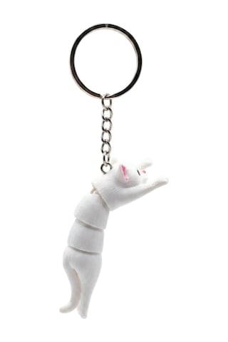 3d Baskı Hareketli Flexi Kedi Anahtarlık - Eklemli Stres Atıcı Çanta Ve Anahtar Aksesuarı
