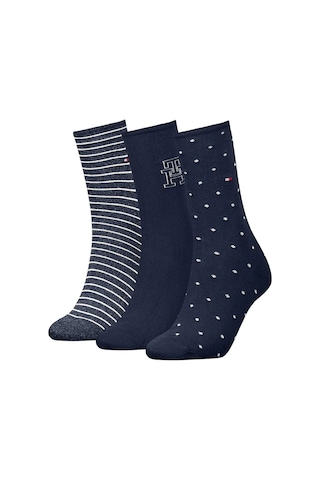 Tommy Hilfiger Th Women Sock 3p Gıf Kadın Lacivert Çorap - S701236464 Lacivert