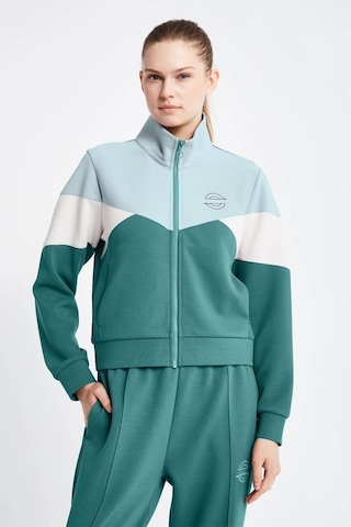 Lescon 24ntbv002131011 Yeşil Kadın Fermuarlı Sweatshirt 001