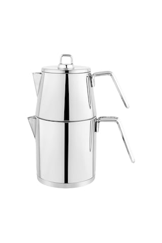 Schafer Napoli Çaydanlık Takımı Büyük Boy Çaydanlık Takımı Gümüş