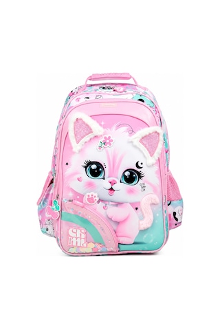 Chımola Cute Kıtty Sırt Çantası 16" Çok Renkli