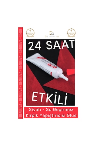 Glue Güçlü Kalıcı Doğal Pratik Uygulama Su Geçirmez Kirpik Yapıştırıcısı Glue Siyah Renk