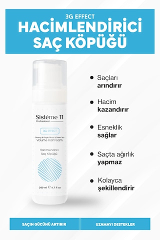 Sisteme 11 Hacimlendirici Köpük 200 Ml