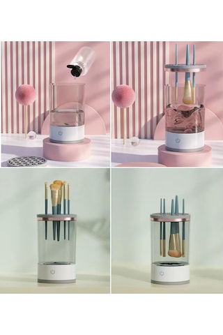 Sh-ruidu Elektrikli Makyaj Fırça Temizleyici, Taşınabilir Usb