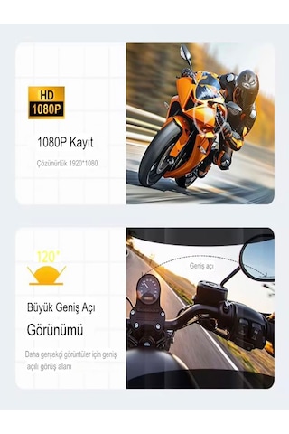 Q29 Ipx6 Su Geçirmez Kameralı Kask Kulaklığı 500m İnterkom Bluetooth 5.4 Motosiklet İçin
