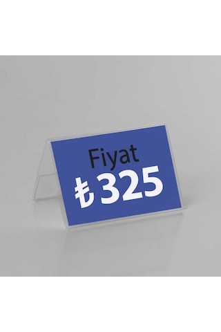 A Tipi Yatay Pleksi Föylük 8x5cm 10lu Paket Şeffaf