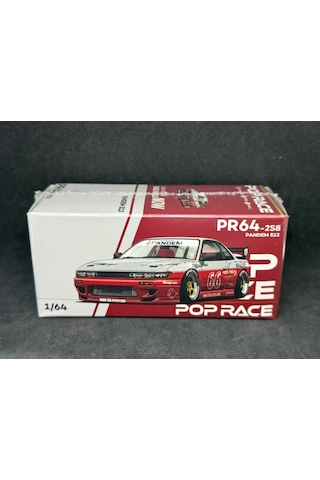 Pop Race Pandem Silvia S13 Moontech Red 258 1/64