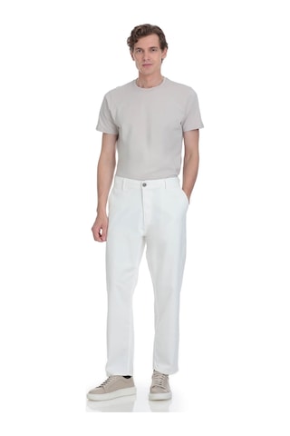 Saykı Beyaz Regular Fit 5 Cep 100% Pamuk Kot Pantolon 2948380 Beyaz