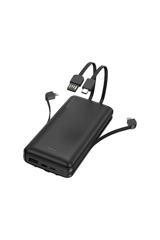 Shaza 20.000 Mah 4in1 Smart Chip Powerbank Siyah