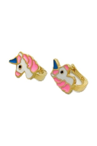 Gümüş Renkli Unicorn Çocuk Küpesi Diğer