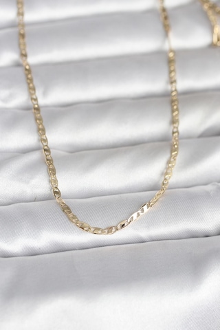 14k Gold Renk Yassı Zincir 60 Cm Kadın Kolye Cm Renkli 20515744