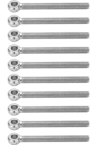 Ximistore9 304 Paslanmaz Çelik Gözli Cıvatalar M6x60, 10 Adet - Dayanıklı, Anti-korozif, Makine Ve Sanayi Talaşlı Bağlantı İçin