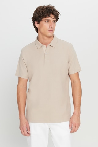 AC&Co / Altınyıldız Classics Erkek Bej %100 Pamuk Slim Fit Dar Kesim Polo Yaka Jakarlı Triko Tişört Bej