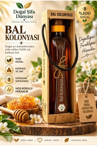 Bal Kolonyası 535 Ml Özel Şişe Ve Ambalaj