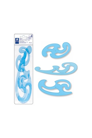 Staedtler 571 40 Wp Mars Burmester Eğri Cetveller Kutuda 3 Parça, Diğer