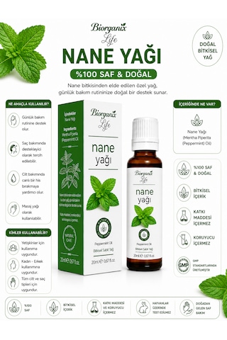 Nane Yağı 20 Ml - Ferahlatıcı & Serinletici Şakak Ve Body Masaj Yağı
