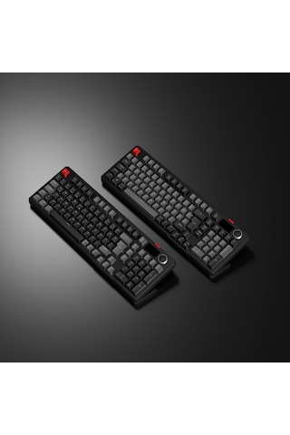 Loyal Pro Siyah/gri 3 Bt + 2.4 Ips Ekranlı Red Switch Rgb Mekanik Kablosuz Klavye