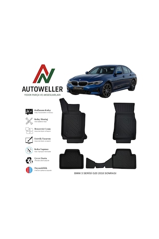 Bmw 3 Serisi G20 2019 Sonrası Havuzlu Oto Paspas