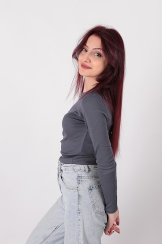 Busem W0010820 Kadın Bluz Antrasit