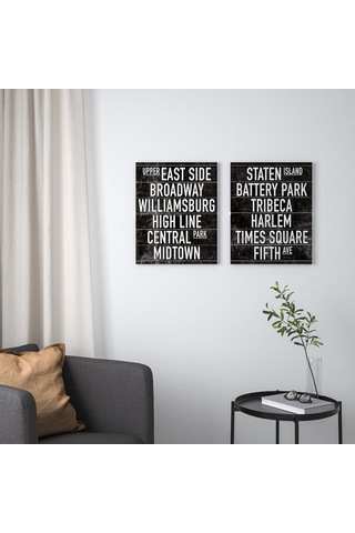 Ikea Pjätteryd Resim 40x50 Cm 2'li Çok Renkli