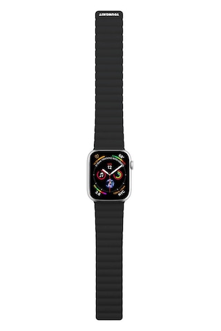 Watch 7 41mm Uyumlu Kordon Youngkit Klasik Magnetik Tak Çıkar Soft Strap Kayış Siyah