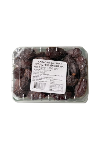 Karadağ Efdal Filistin Hurması 500 Gr X 3 Adet 500 G