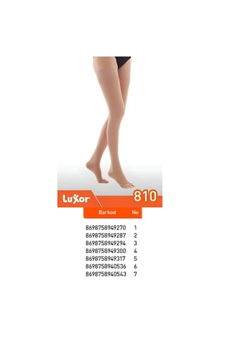 Luxvaris 810 Ccl2 Dizüstü Burnu Açık Ten Rengi Çorap No: 7