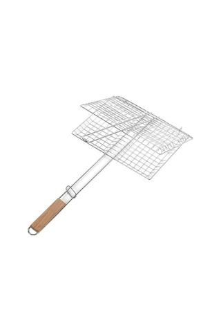 Fortunelane Balık Izgara Sepeti, Katlanır Paslanmaz Çelik Barbekü Sepeti Balık Sebzeleri Karides