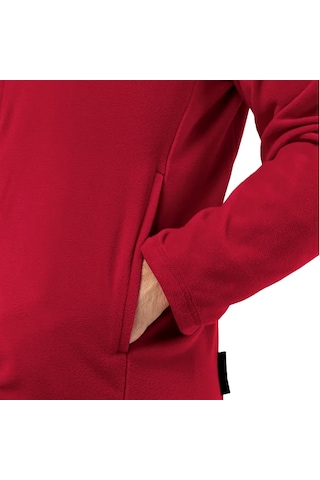 Jack Wolfskin Erkek Polar Ceket Taunus Fz Bordo Tam Fermuar Bordo Bordo