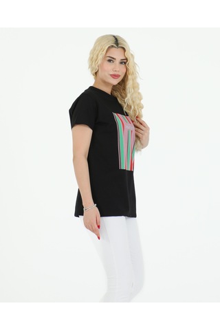 Sortie Collection Creativity Baskılı Tshirt Siyah