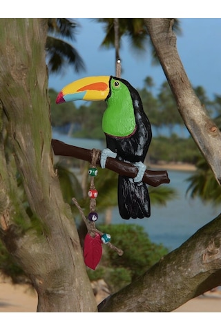 Dekoratif Tukan Kuşu Farklı Renklerde Kutulu 2 Adet
