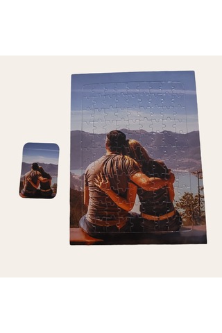 Kişiye Özel Puzzle 99 Parça A4 Ebatında Yapboz Magnet Ve Ayaklık
