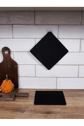 Happy Nest Silikon Mutfak Eldivenleri 2'li Set 196367620 Siyah