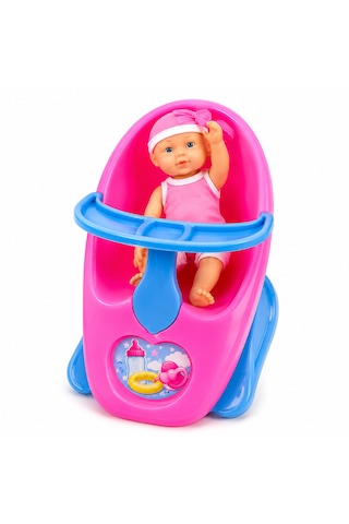 Can Oyuncak Bebek Taşıma Koltuğu Pembe Mavi 001