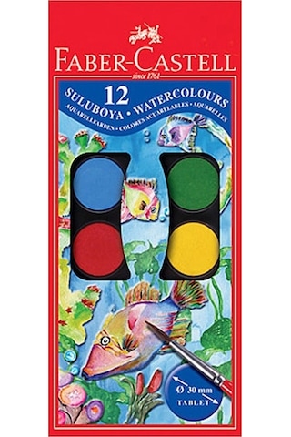 Faber-Castell Küçük Boy Sulu Boya 12'li 125011