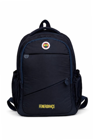 Fenerium Fenerbahçe Lisanslı Lacivert Sırt Çantası - Su İtici Kumaşlı Çapraz Cep Detaylı Laptop Bölmeli Okul Çantası