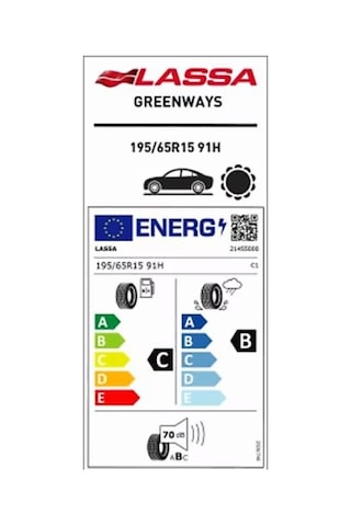 Lassa 195/65 R15 91H Greenways Yaz Lastiği 2023 Üretim