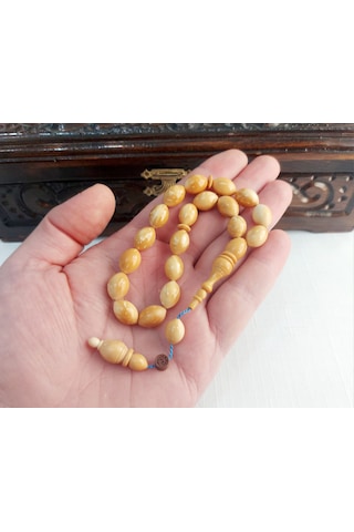 İbrahim Uysal Usta İmzalı Maskot Beyaz Saray Kuka Tesbih 9x12.5