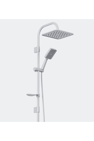 Robot Duş Seti Beyaz Tepe Duş Sistemi Yağmurlama Sistemi Paslanmaz Beyaz