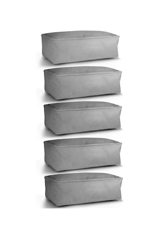 5'li Set Baza Altı & Dolap İçi Düzenleyici Hurç Gri 50 x 25 x 20 Gri