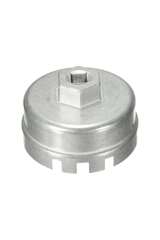 Sones 64.5mm Alüminyum Yağ Filtresi Anahtarı Kapağı Soket Sökücü Aracı Lexus Toyota Corolla Highlander Rav4 Camry Evrensel Konut Gümüş