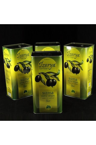 Naturel Sızma Zeytinyağı 5 Lt Teneke Koli 4 Adet