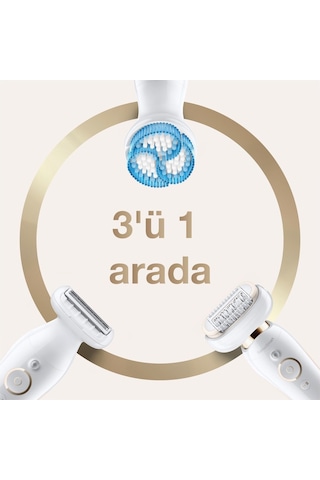 Braun Silk-Epil 9 Flex 9010 SensoSmart 6 Ek Parçalı Epilatör