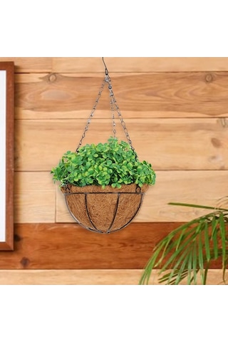 Pazly Yapılı Yapay Suntek Saksı Dekoratif Oturma Dört Bitki Askı 40cmx25cm Cw 40cmx25cm