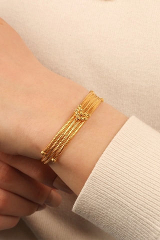 Çgkmücevherat Kalze Dorikalı Altın Bileklik Klzblk02 Sarı Sarı Altın