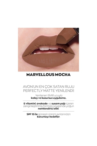 Avon Ultra Mat Ruj Marvellous Mocha + Nude Suede + Pure Pink